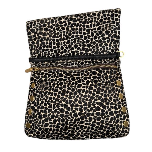 Hammitt VIP Medium Dapple Calf Hair Crossbody Black White Brushed Gold - Picture 6 of 16